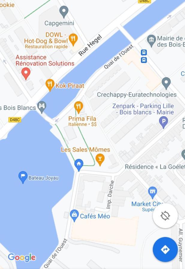Apartamento Bateau péniche Lille - Euratechnologie Exterior foto